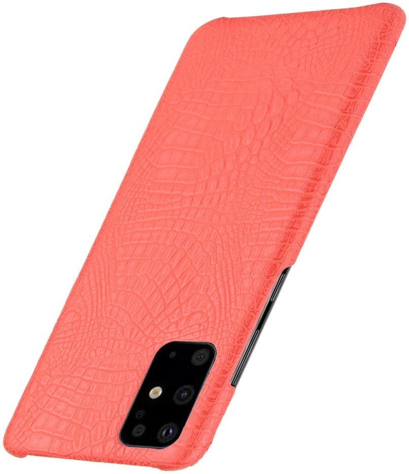 Samsung Galaxy S20 Plus Kunstleren Hoesje met Krokodil Textuur Rood afbeelding 3