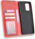 Samsung Galaxy S10 Lite Hoesje Vintage Wallet Kunst Leer Rood afbeelding 7