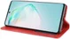 Samsung Galaxy S10 Lite Hoesje Vintage Wallet Kunst Leer Rood afbeelding 3