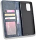Samsung Galaxy S10 Lite Hoesje Vintage Wallet Kunst Leer Blauw afbeelding 7