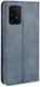 Samsung Galaxy S10 Lite Hoesje Vintage Wallet Kunst Leer Blauw afbeelding 9