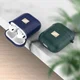 Apple Airpods 1/2 Luxe Kunstlederen Hoesje Blauw afbeelding 4