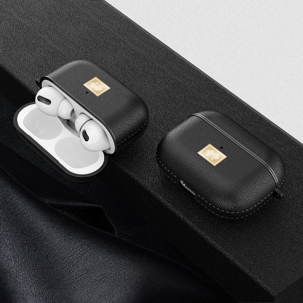 Apple Airpods Pro Luxe Kunstlederen Hoesje Rood afbeelding 9