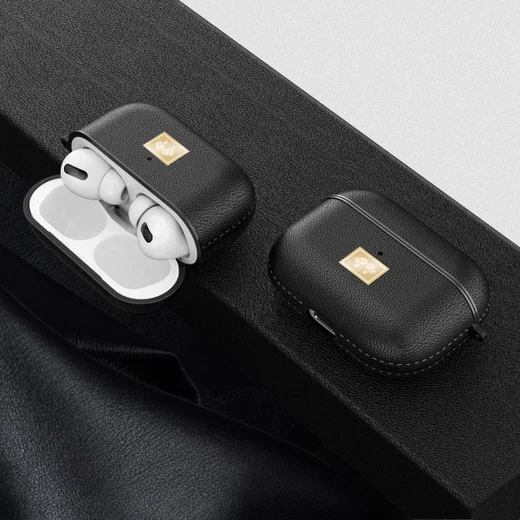 Apple Airpods Pro Luxe Kunstlederen Hoesje Rood afbeelding 9