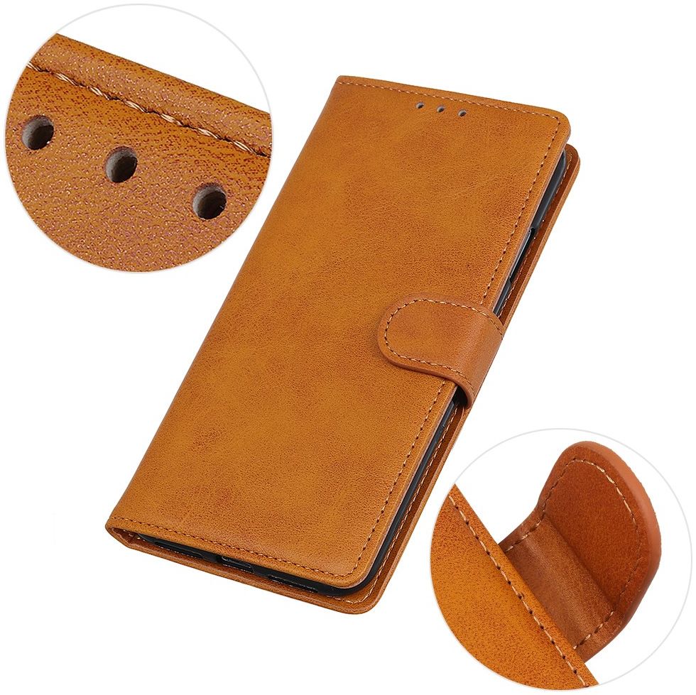 Samsung Galaxy A41 Wallet Stand Case Bruin afbeelding 9
