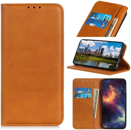 Sony Xperia 1 II Portemonnee Stand Hoesje Bruin afbeelding 8