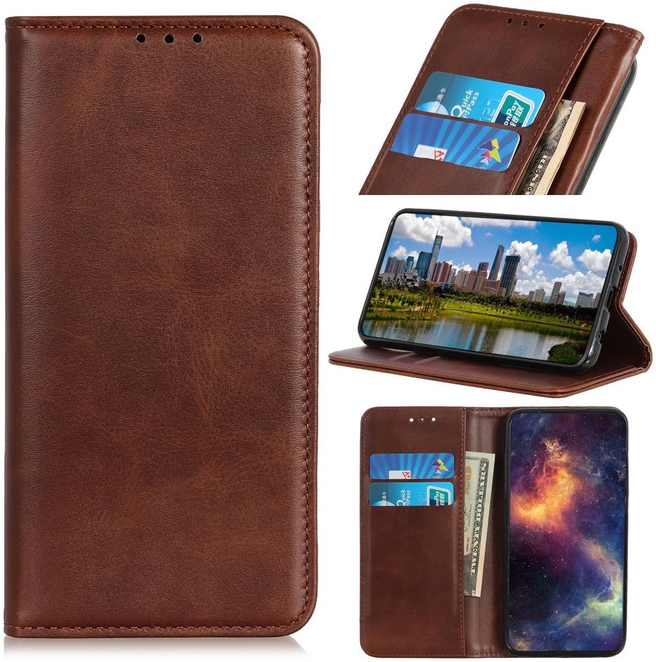 Sony Xperia 1 II Portemonnee Stand Hoesje Coffee afbeelding 7
