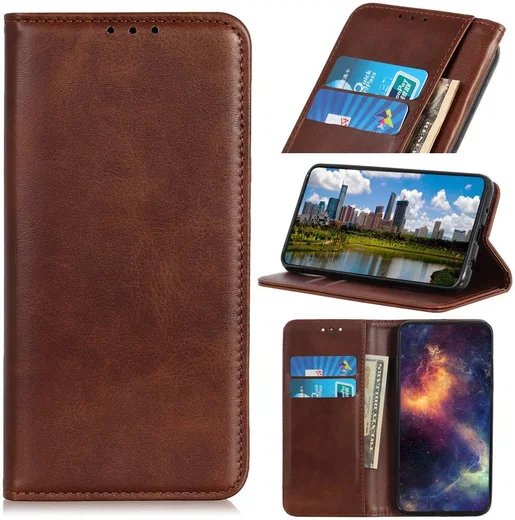 Sony Xperia 1 II Portemonnee Stand Hoesje Coffee afbeelding 7