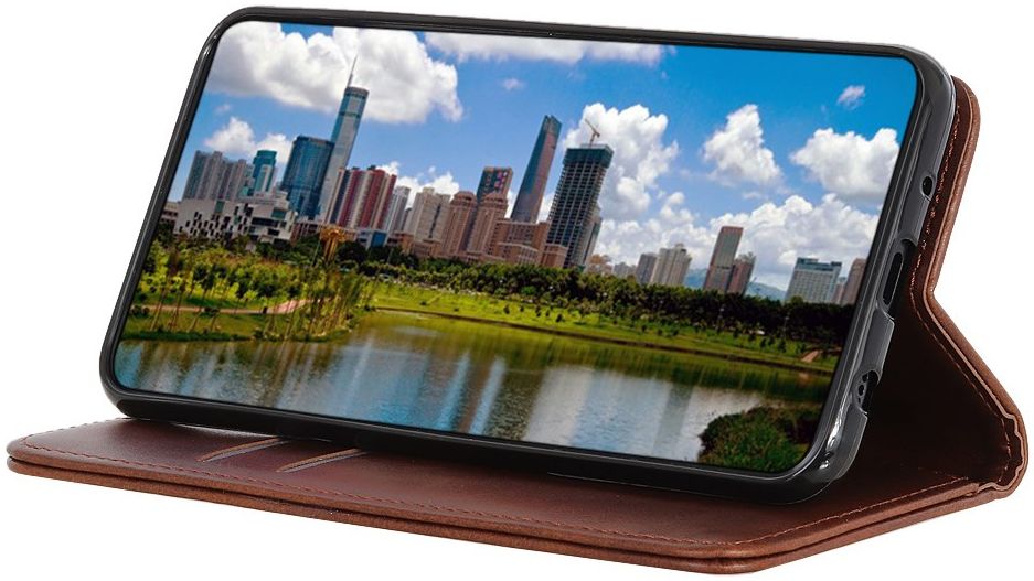 Sony Xperia 1 II Portemonnee Stand Hoesje Coffee afbeelding 3