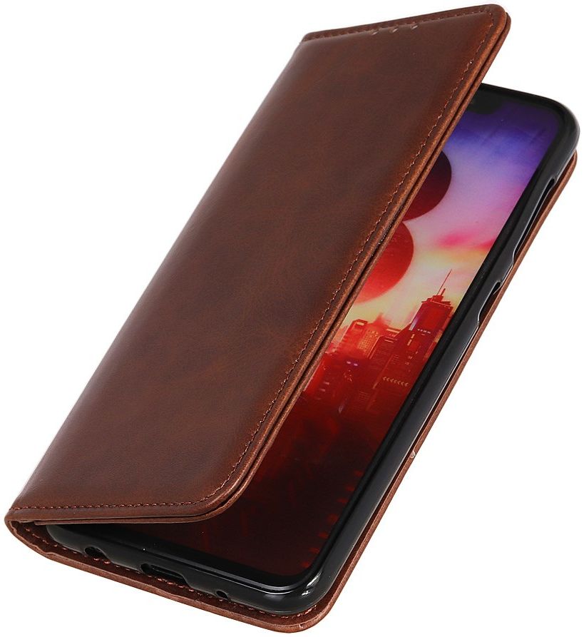 Sony Xperia 1 II Portemonnee Stand Hoesje Coffee afbeelding 6