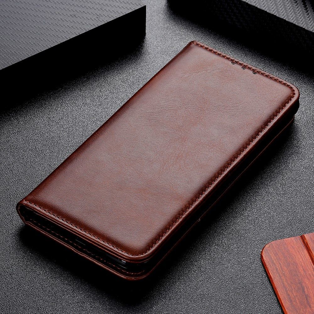 Sony Xperia 1 II Portemonnee Stand Hoesje Coffee afbeelding 9