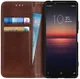 Sony Xperia 1 II Portemonnee Stand Hoesje Coffee afbeelding 1