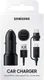 Originele Samsung Duo 15W Fast Charge Autolader met Combo Kabel Zwart afbeelding 9