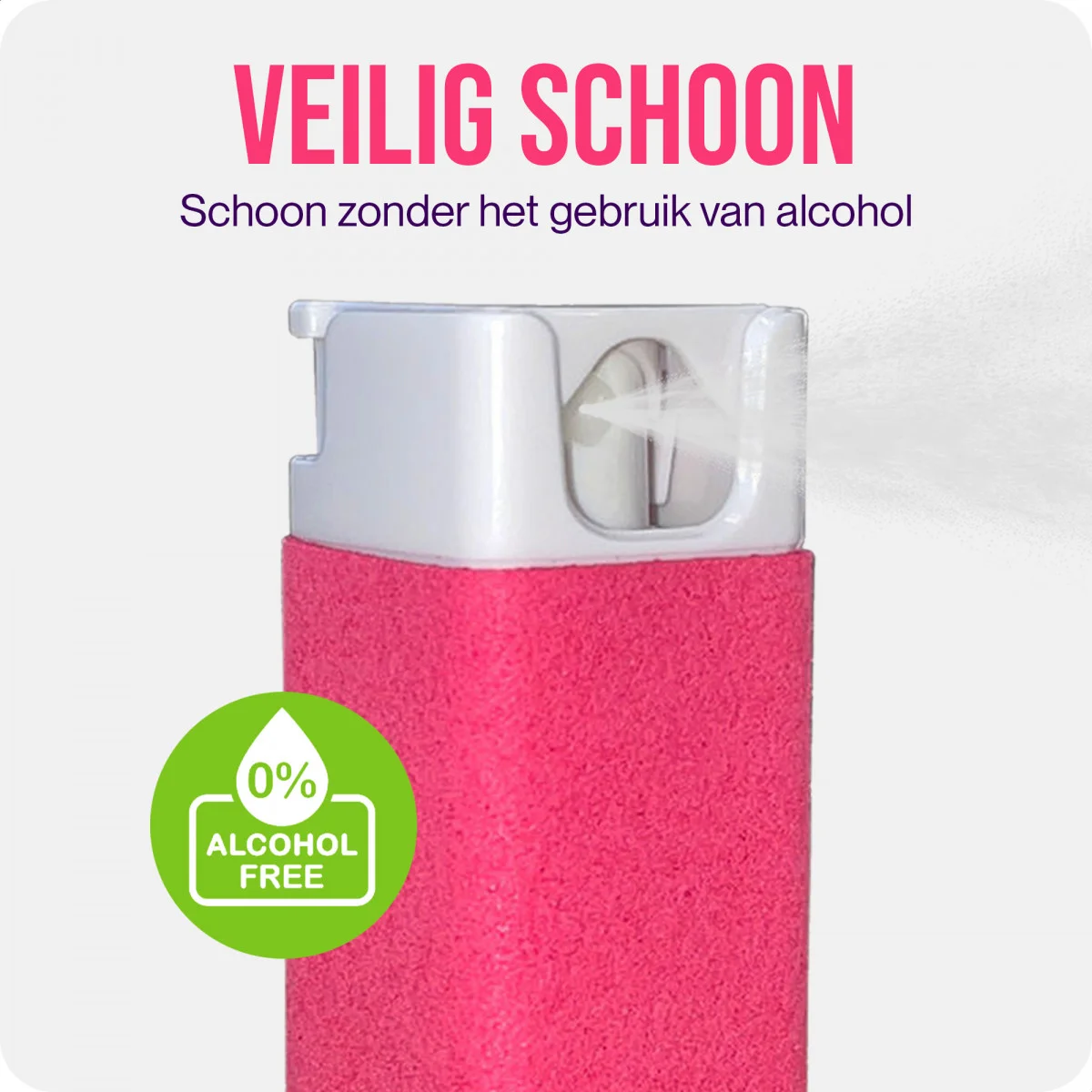 Splash Pure Universele Antibacteriële Scherm Reinigingsset 20ML afbeelding 5