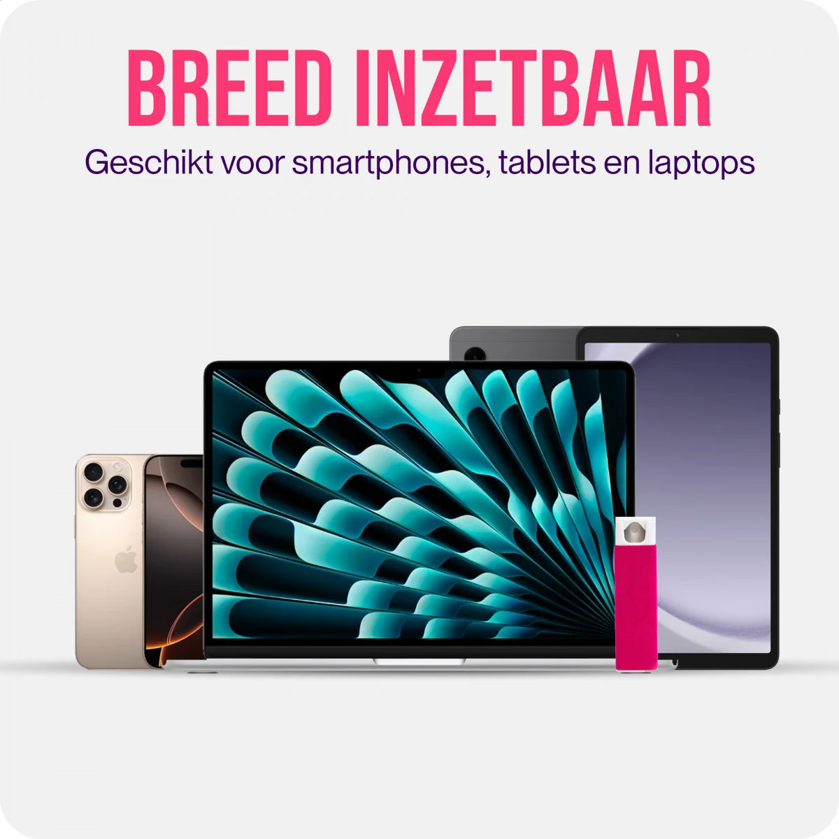 Splash Pure Universele Antibacteriële Scherm Reinigingsset 20ML afbeelding 6