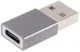 Universele USB-A naar USB-C Converter/Adapter Grijs afbeelding 1