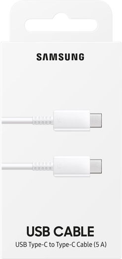 Originele Samsung USB-C naar USB-C Kabel 1 Meter 100W / 5A Wit afbeelding 4