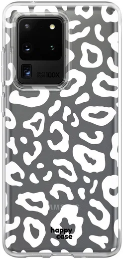 HappyCase Samsung Galaxy S20 Ultra Hoesje Flexibel TPU Luipaard Print afbeelding 1
