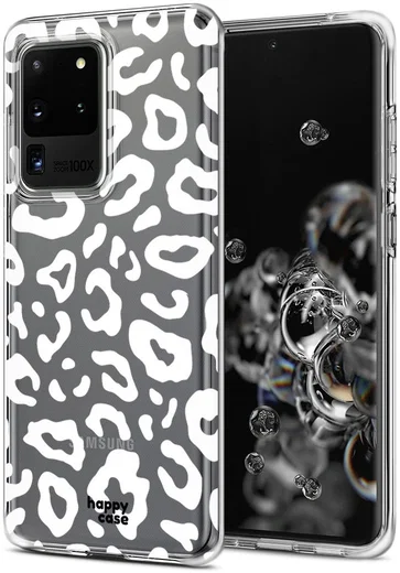 HappyCase Samsung Galaxy S20 Ultra Hoesje Flexibel TPU Luipaard Print afbeelding 2