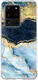 HappyCase Samsung Galaxy S20 Ultra Hoesje Flexibel TPU Blauw Marmer afbeelding 1