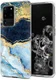 HappyCase Samsung Galaxy S20 Ultra Hoesje Flexibel TPU Blauw Marmer afbeelding 2