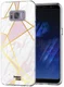 HappyCase Samsung Galaxy S8 Hoesje Flexibel TPU Roze Marmer Print afbeelding 2