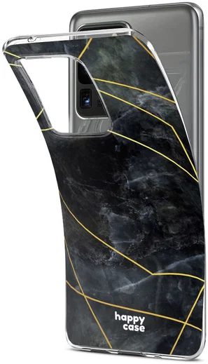 HappyCase Samsung Galaxy S20 Ultra Hoesje Flexibel TPU Zwart Marmer afbeelding 6