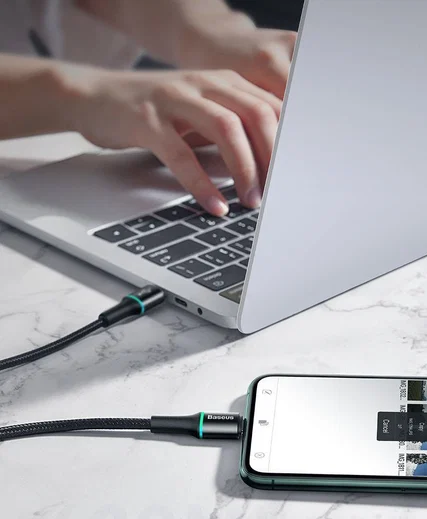 Baseus Halo  Quick Charge Apple Lightning Kabel 1m Zwart afbeelding 13