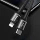 Baseus Halo  Quick Charge Apple Lightning Kabel 1m Zwart afbeelding 5