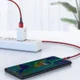 Baseus Halo Series Quick Charge USB-C Lichtgevende Kabel 2m Rood afbeelding 5