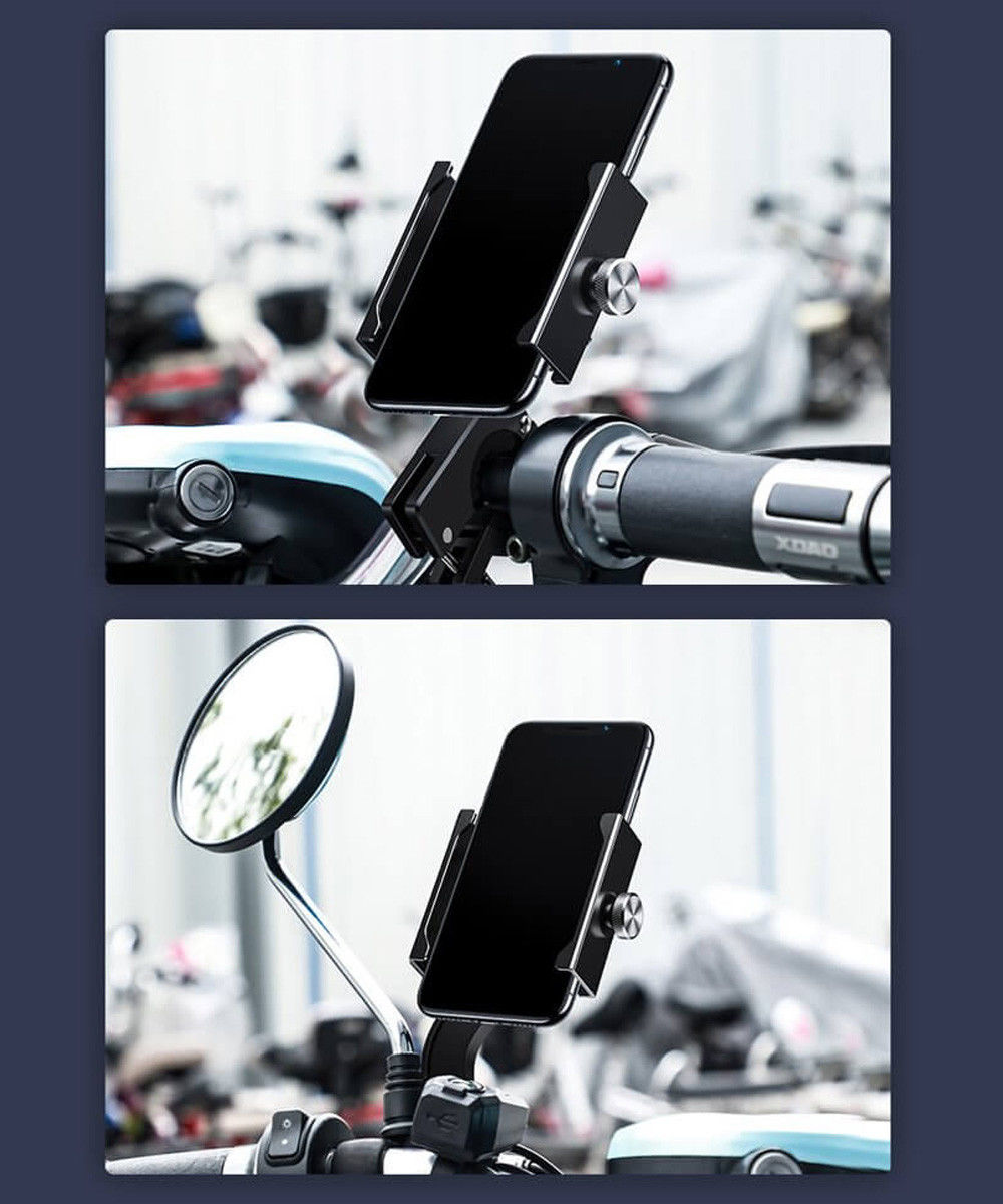 Baseus Knight Telefoonhouder Fiets/Motor/Scooter Stuur/Spiegel Zilver afbeelding 10