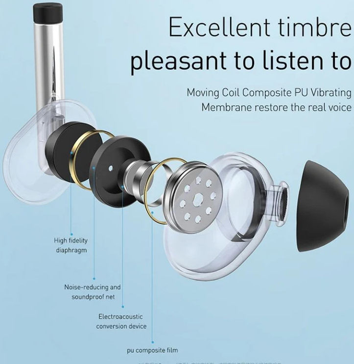 Baseus Encok S30 Draadloze Waterbestendige Headset Zwart afbeelding 4