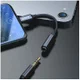 Baseus iP Lightning naar 3.5mm Jack Zwart afbeelding 3