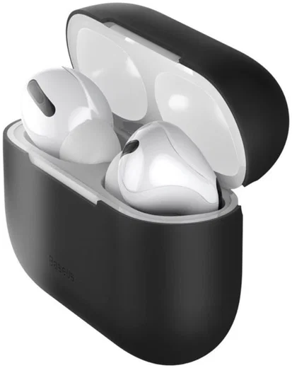 Baseus Ultradun Siliconen Apple AirPods Pro Hoesje Zwart afbeelding 1