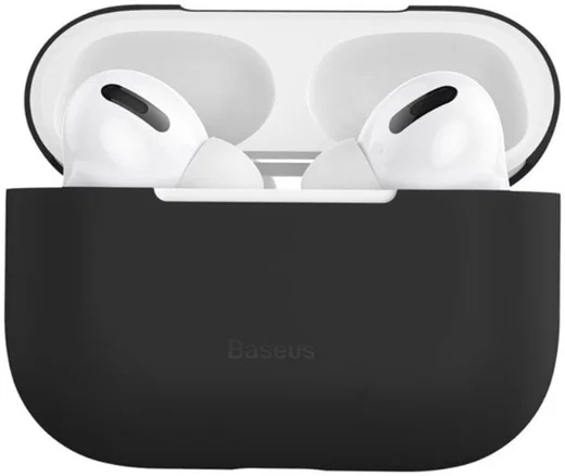 Baseus Ultradun Siliconen Apple AirPods Pro Hoesje Zwart afbeelding 11