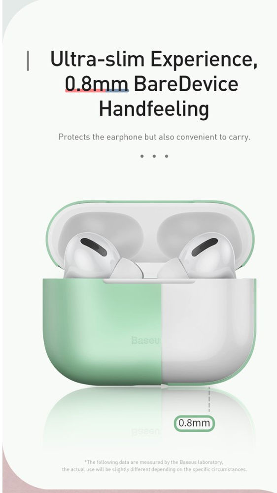 Baseus Ultradun Siliconen Apple AirPods Pro Hoesje Zwart afbeelding 16
