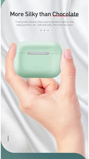 Baseus Ultradun Siliconen Apple AirPods Pro Hoesje Zwart afbeelding 20