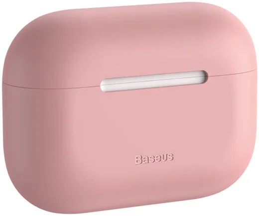 Baseus Ultradun Siliconen Apple AirPods Pro Hoesje Roze afbeelding 2
