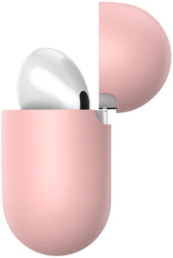 Baseus Ultradun Siliconen Apple AirPods Pro Hoesje Roze afbeelding 9