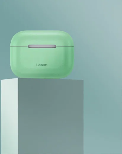 Baseus Ultradun Siliconen Apple AirPods Pro Hoesje Groen afbeelding 12