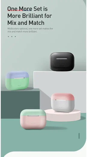 Baseus Ultradun Siliconen Apple AirPods Pro Hoesje Groen afbeelding 23