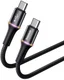 Baseus Halo Series Quick Charge USB-C naar USB-C Kabel 1m Zwart afbeelding 3