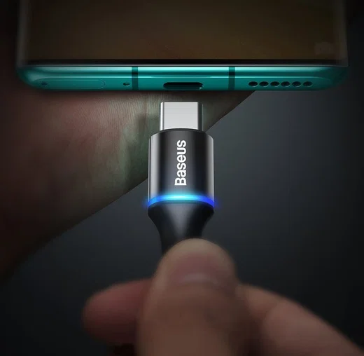 Baseus Halo Series Quick Charge USB-C naar USB-C Kabel 1m Zwart afbeelding 8