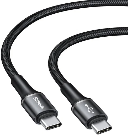 Baseus Halo Series Quick Charge USB-C naar Lichtgevende Kabel 2m Zwart afbeelding 3