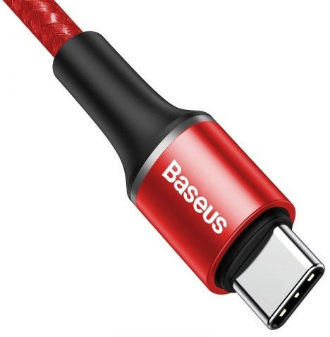 Baseus Halo Series Data Kabel USB-C Lichtgevende Kabel 2m Rood afbeelding 4