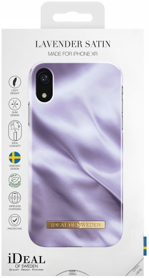 iDeal of Sweden iPhone XR Fashion Hoesje Lavender Satin afbeelding 3