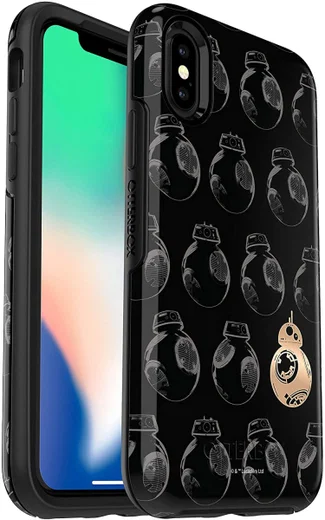 OtterBox Symmetry Case Disney iPhone X / XS Gold BB-8 afbeelding 2