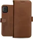 Rosso Deluxe Galaxy Note 10 Lite Hoesje Echt Leer Book Case Bruin afbeelding 12