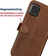 Rosso Deluxe Galaxy Note 10 Lite Hoesje Echt Leer Book Case Bruin afbeelding 9