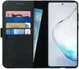 Rosso Deluxe Galaxy Note 10 Lite Hoesje Echt Leer Book Case Zwart afbeelding 1